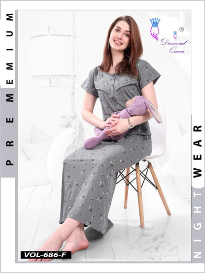 686 Diamond Queen Sinker Feeding Night Gown