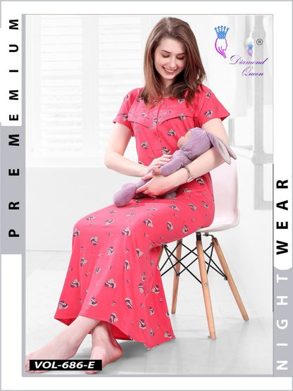 686 Diamond Queen Sinker Feeding Night Gown