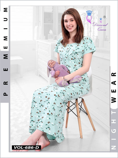 686 Diamond Queen Sinker Feeding Night Gown