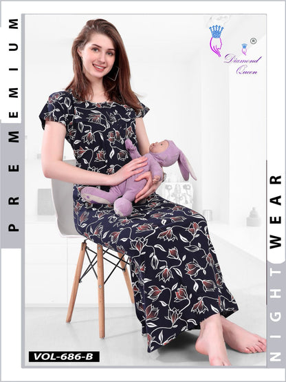 686 Diamond Queen Sinker Feeding Night Gown