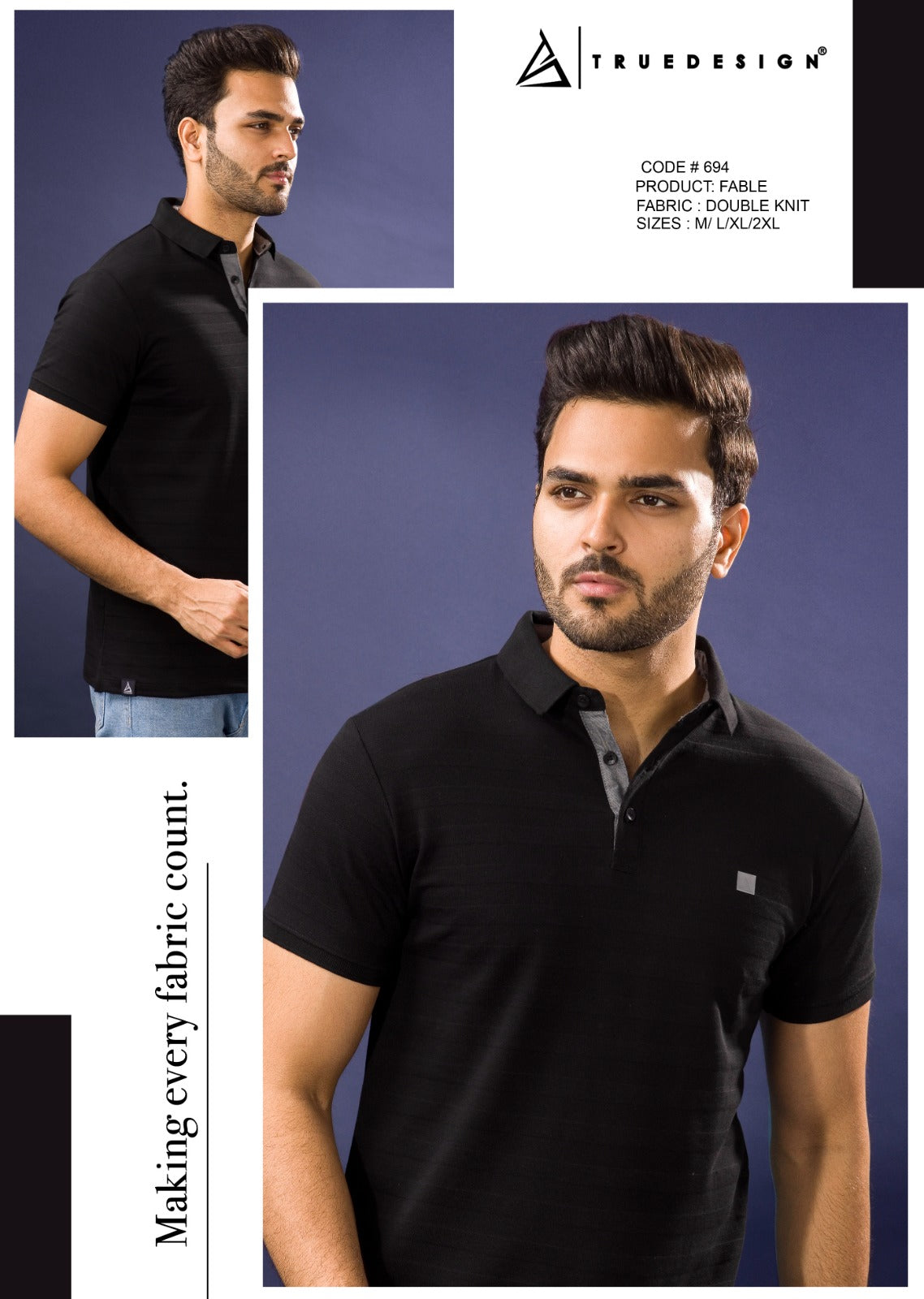 694 Truedesign Knit Mens Tshirts – Kavya Style Plus