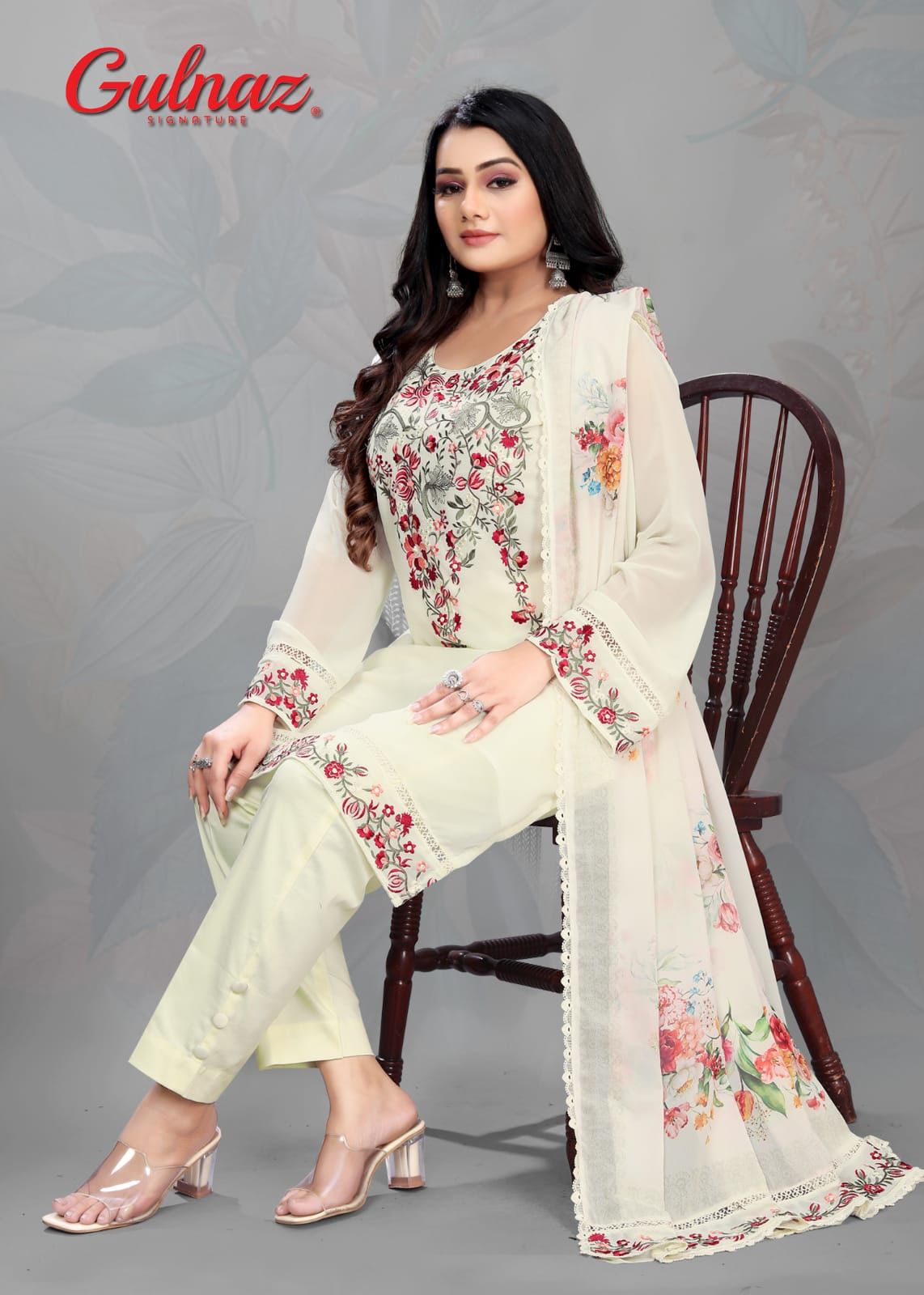 6 Gulnaz Georgette Pakistani Readymade Suits