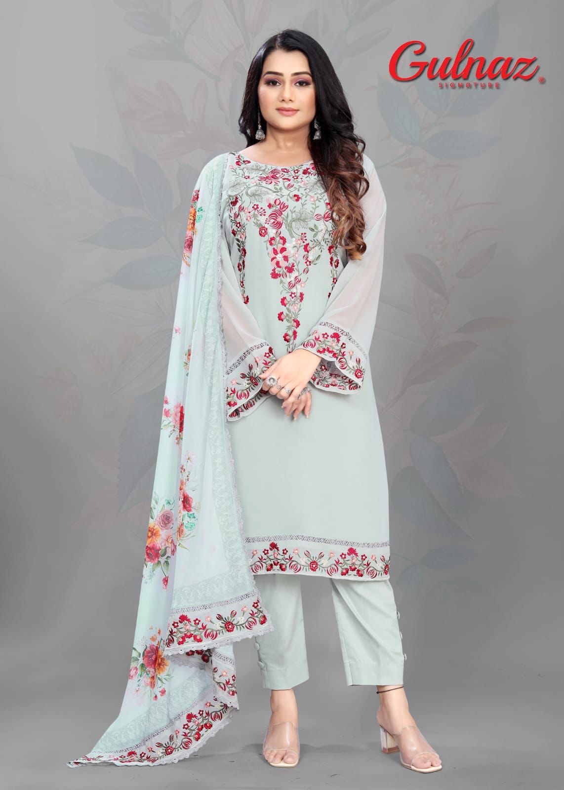 6 Gulnaz Georgette Pakistani Readymade Suits