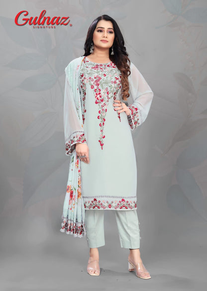 6 Gulnaz Georgette Pakistani Readymade Suits