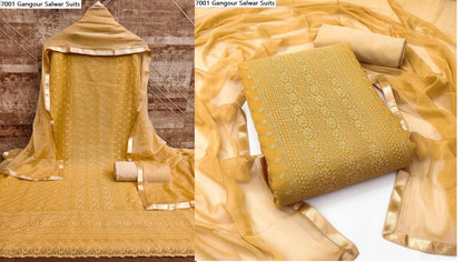 7001 Gangour Georgette Salwar Suits