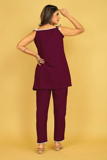 7001 Seamore Satin Top Bottom Set