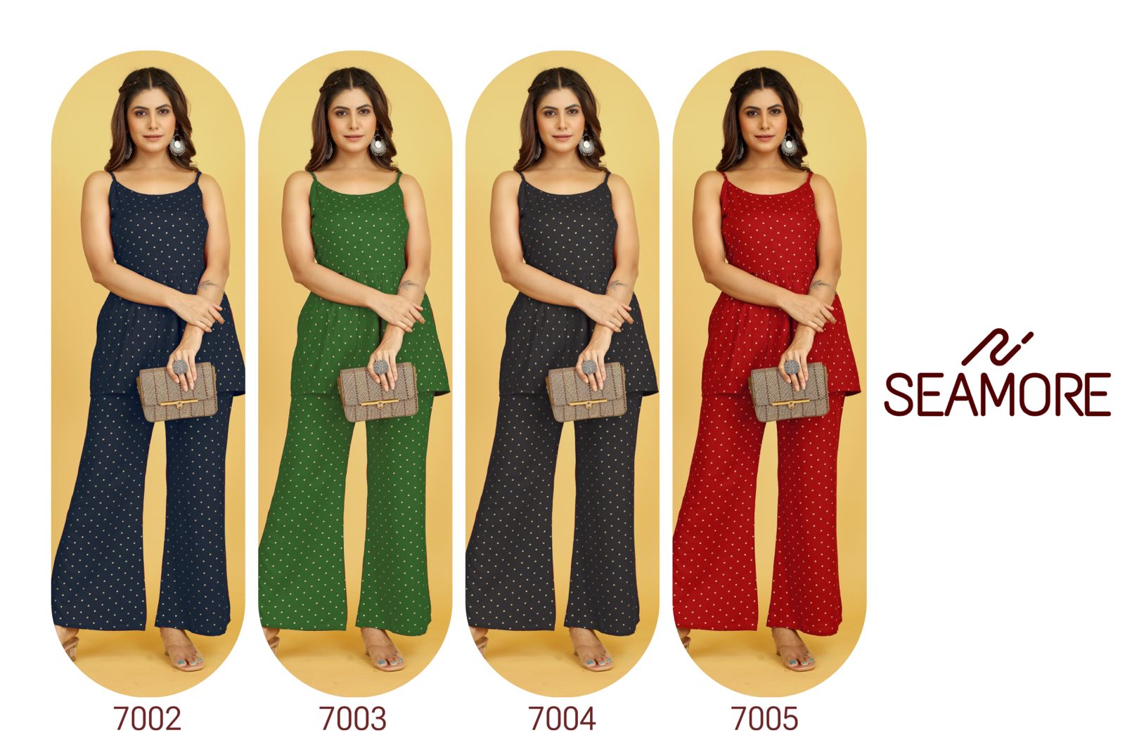 7002-7005 Seamore Rayon Top Bottom Set