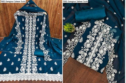 7002 Gangour Georgette Salwar Suits