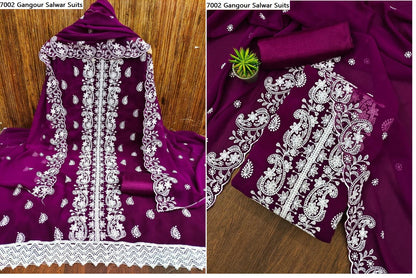 7002 Gangour Georgette Salwar Suits