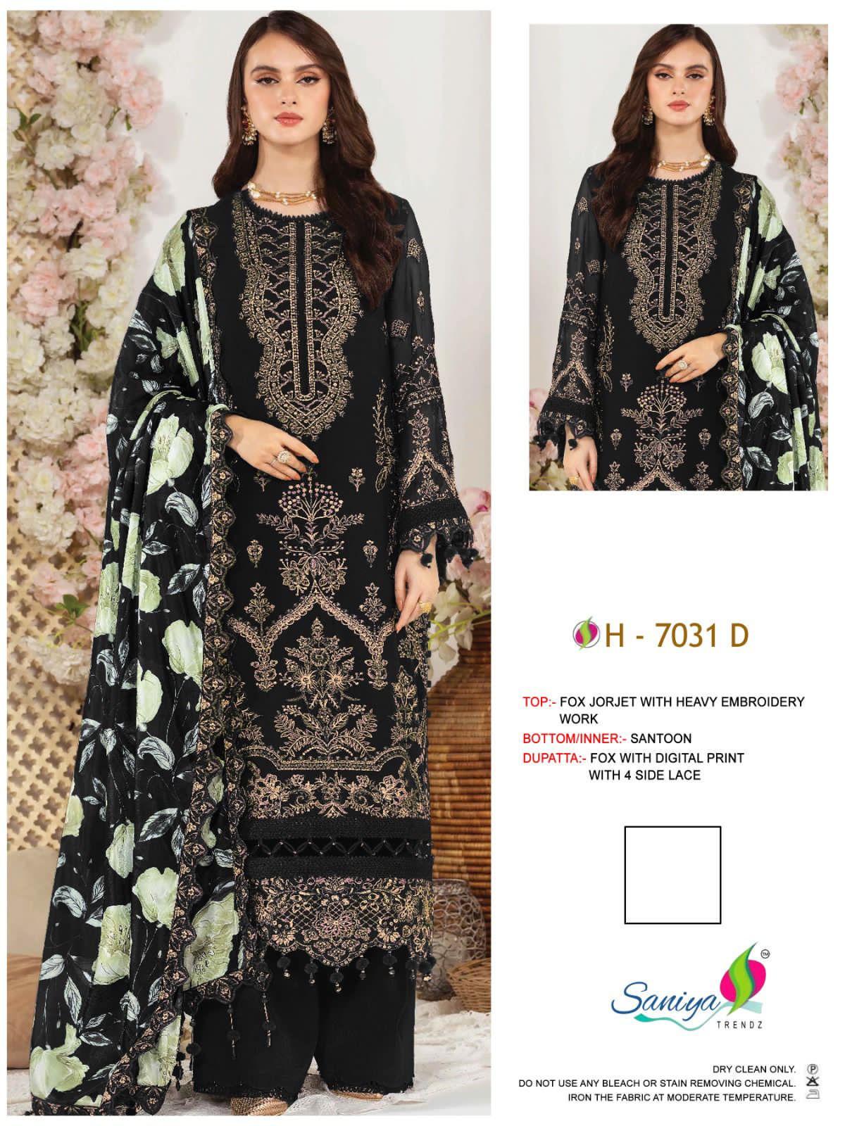 7031 Saniya Trendz Georgette Pakistani Salwar Suits
