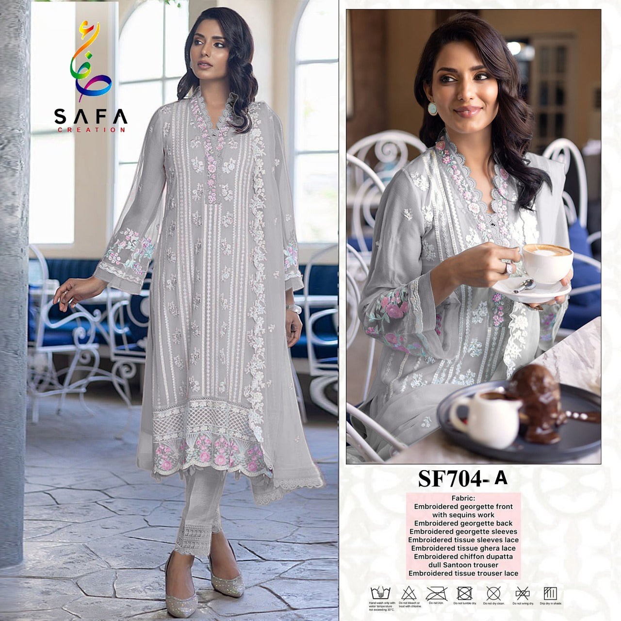 704-Colors Safa Creation Georgette Pakistani Salwar Suits