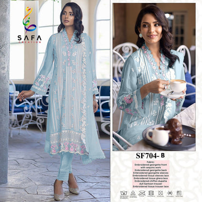 704-Colors Safa Creation Georgette Pakistani Salwar Suits