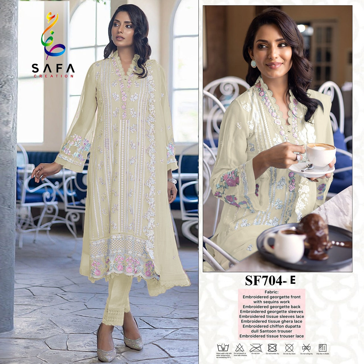 704-Colors Safa Creation Georgette Pakistani Salwar Suits
