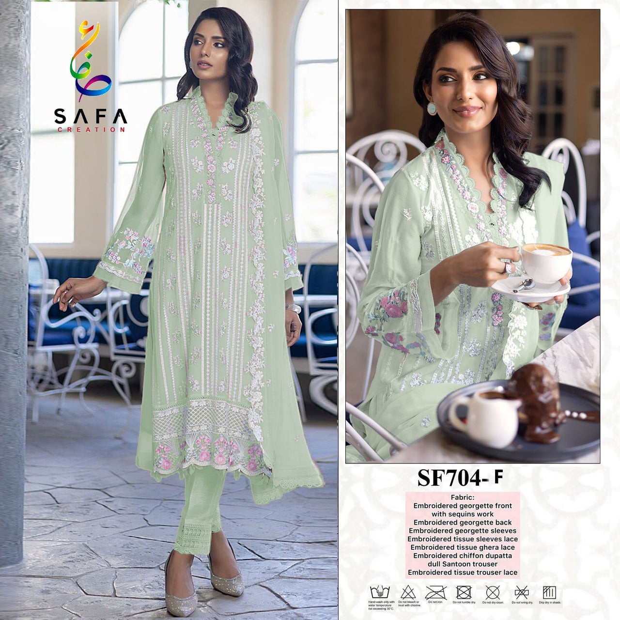 704-Colors Safa Creation Georgette Pakistani Salwar Suits
