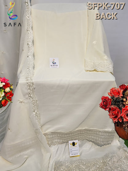 707 Safa Creation Georgette Pakistani Salwar Suits