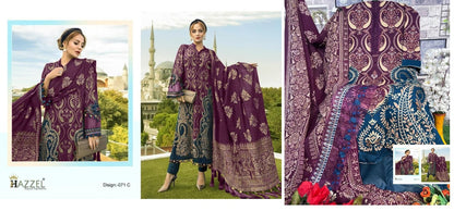 71- Maria B Lawn Hazzel Cotton Pakistani Patch Work Suits