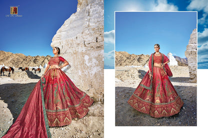 7101-7107 Mn Satin Lehenga Choli
