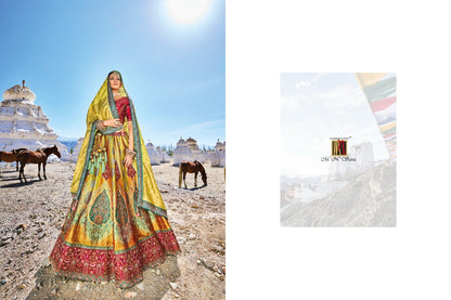7101-7107 Mn Satin Lehenga Choli