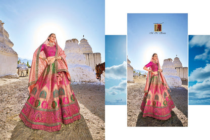 7101-7107 Mn Satin Lehenga Choli