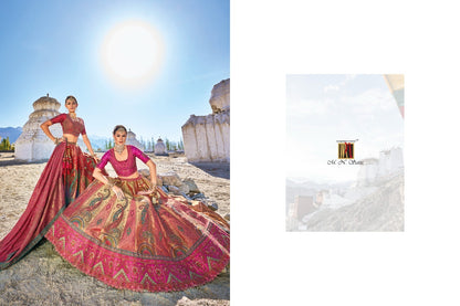 7101-7107 Mn Satin Lehenga Choli