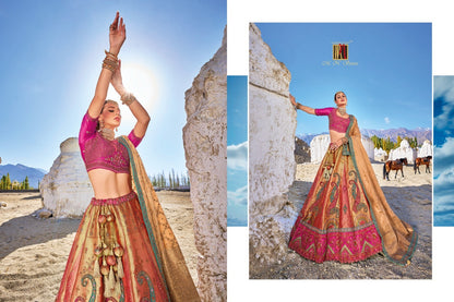 7101-7107 Mn Satin Lehenga Choli