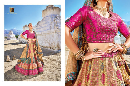 7101-7107 Mn Satin Lehenga Choli