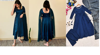 711 Aarohi Chiffon Readymade Pant Style Suits