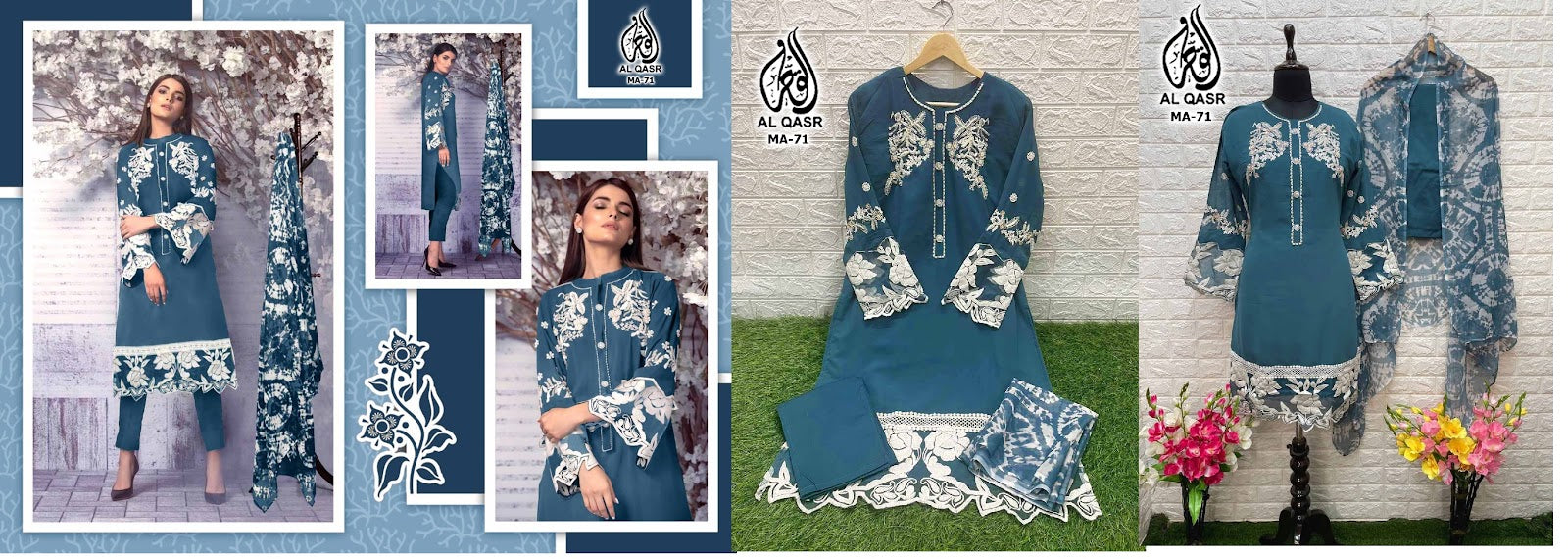 71 Al Qasr Georgette Pakistani Readymade Suits