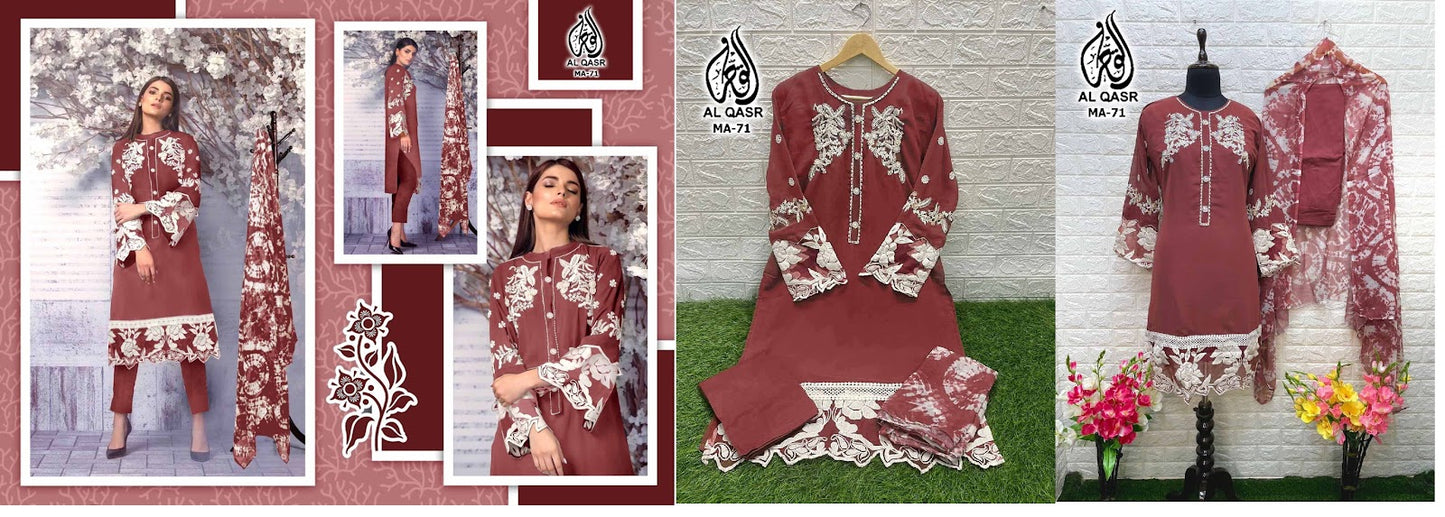 71 Al Qasr Georgette Pakistani Readymade Suits