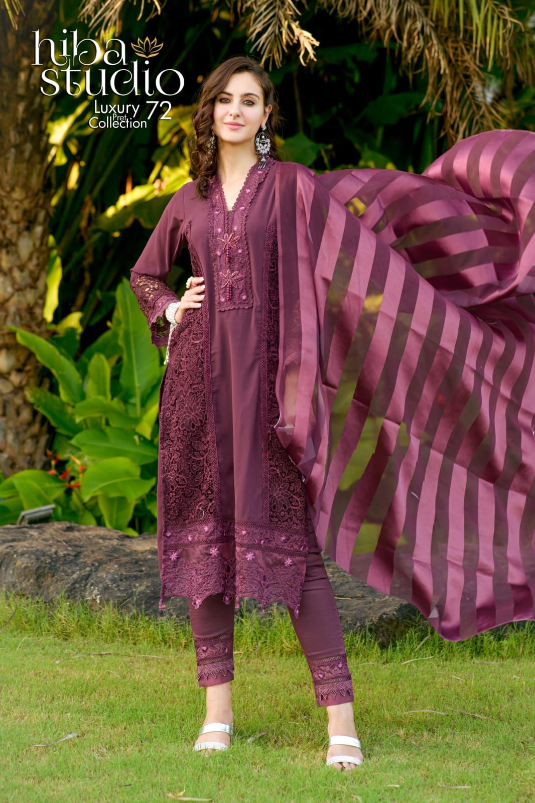 72 Hiba Studio Georgette Pakistani Readymade Suits – Kavya Style Plus