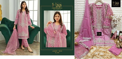76014-76017 Hss Creation Organza Pakistani Readymade Suits