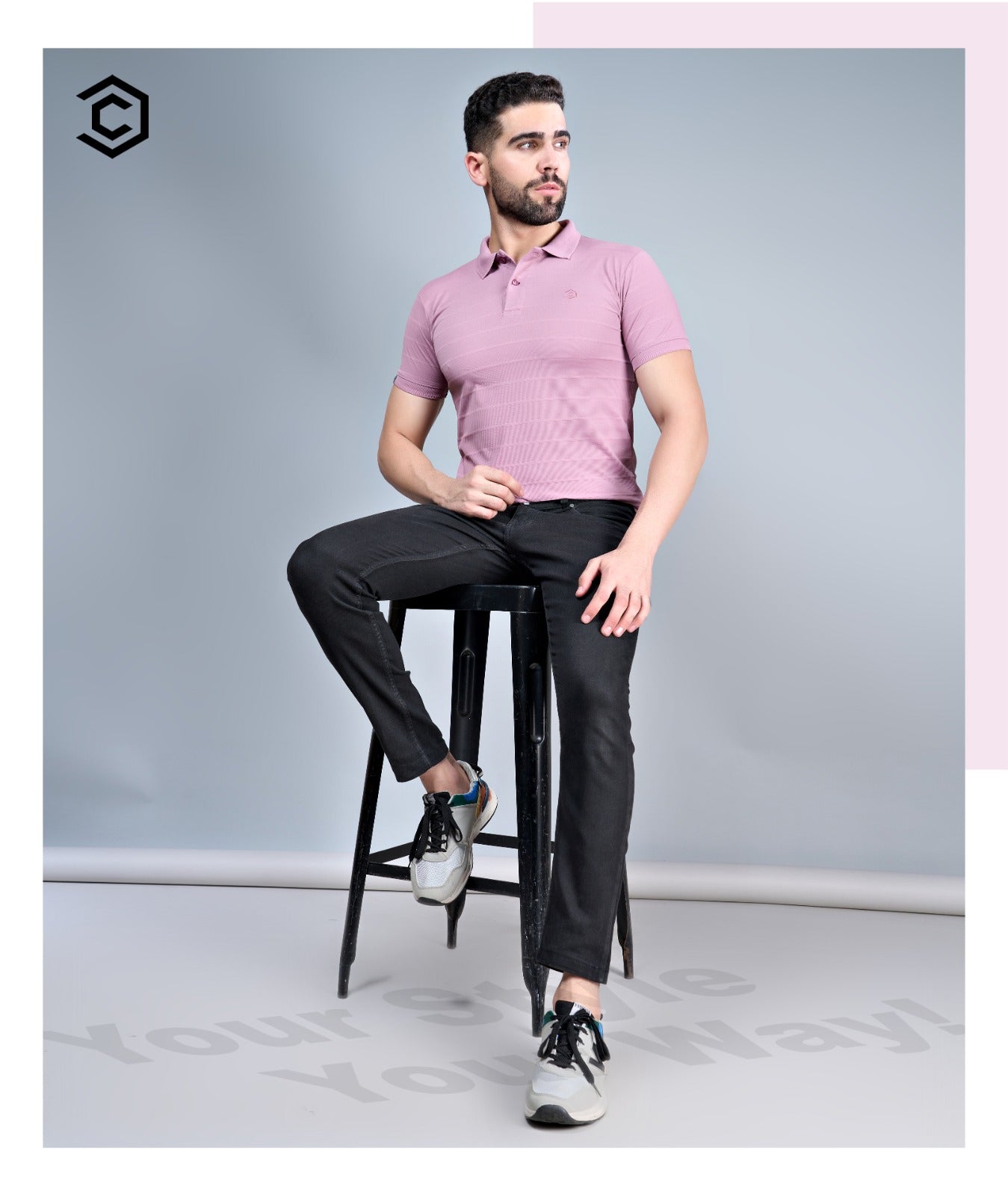 761-770 Checkers Waffle Knit Mens Tshirts