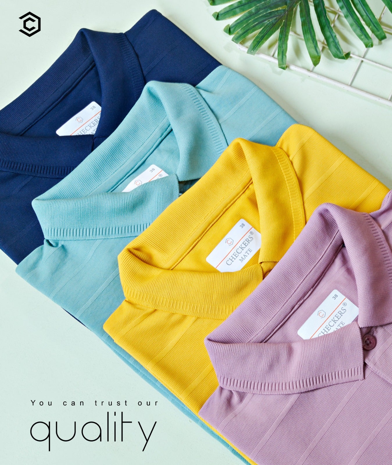 761-770 Checkers Waffle Knit Mens Tshirts