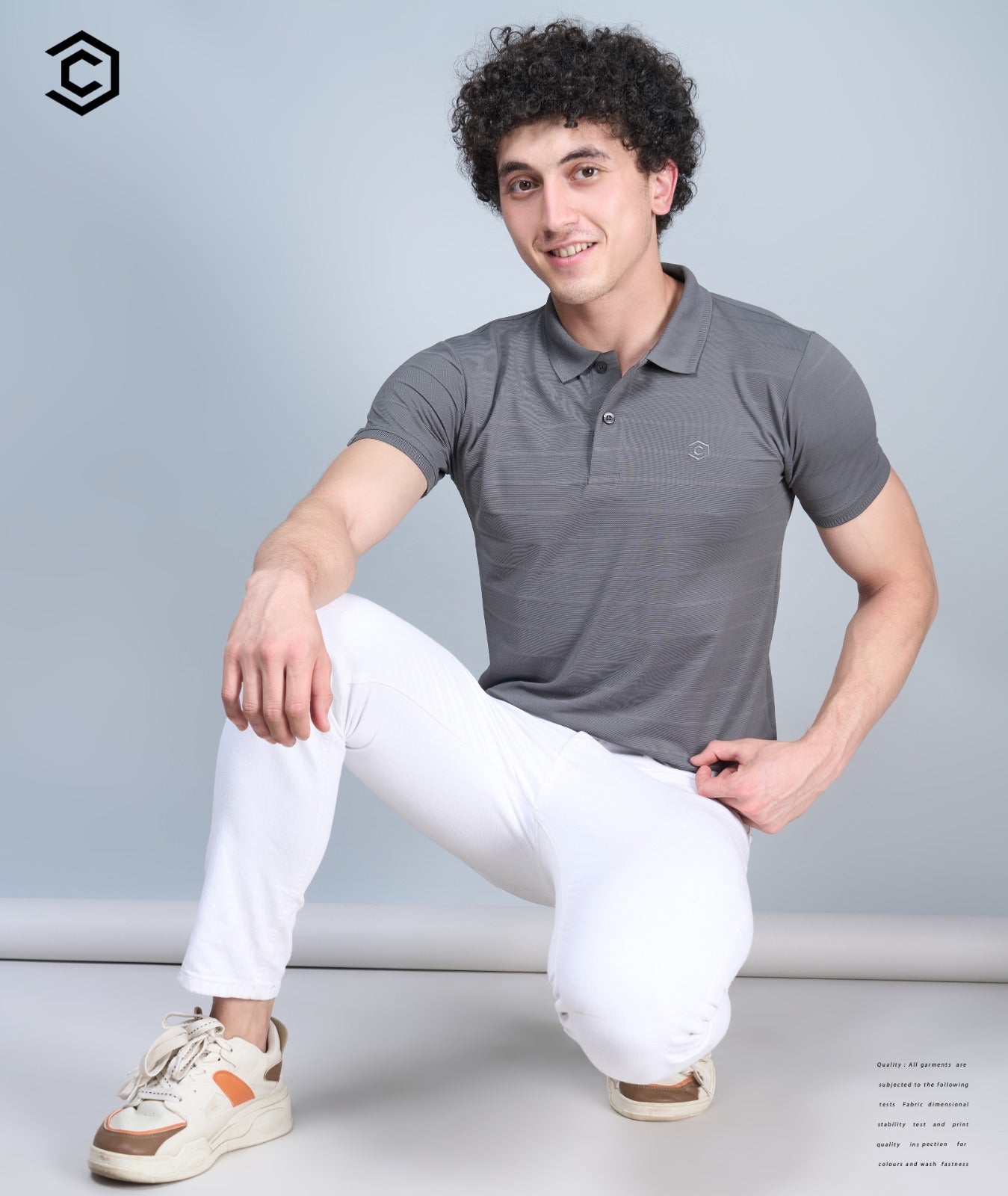 761-770 Checkers Waffle Knit Mens Tshirts