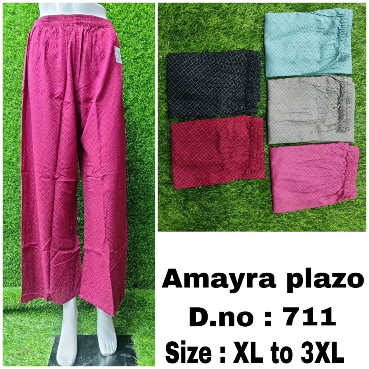 76523-A Zoya Rayon Branded Palazzo