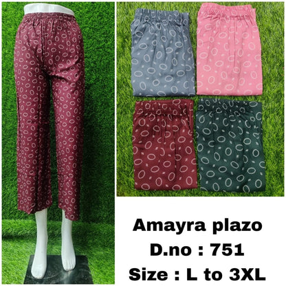 76523-C Zoya Rayon Branded Palazzo