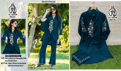 76 Al Qasr Georgette Top Bottom Set