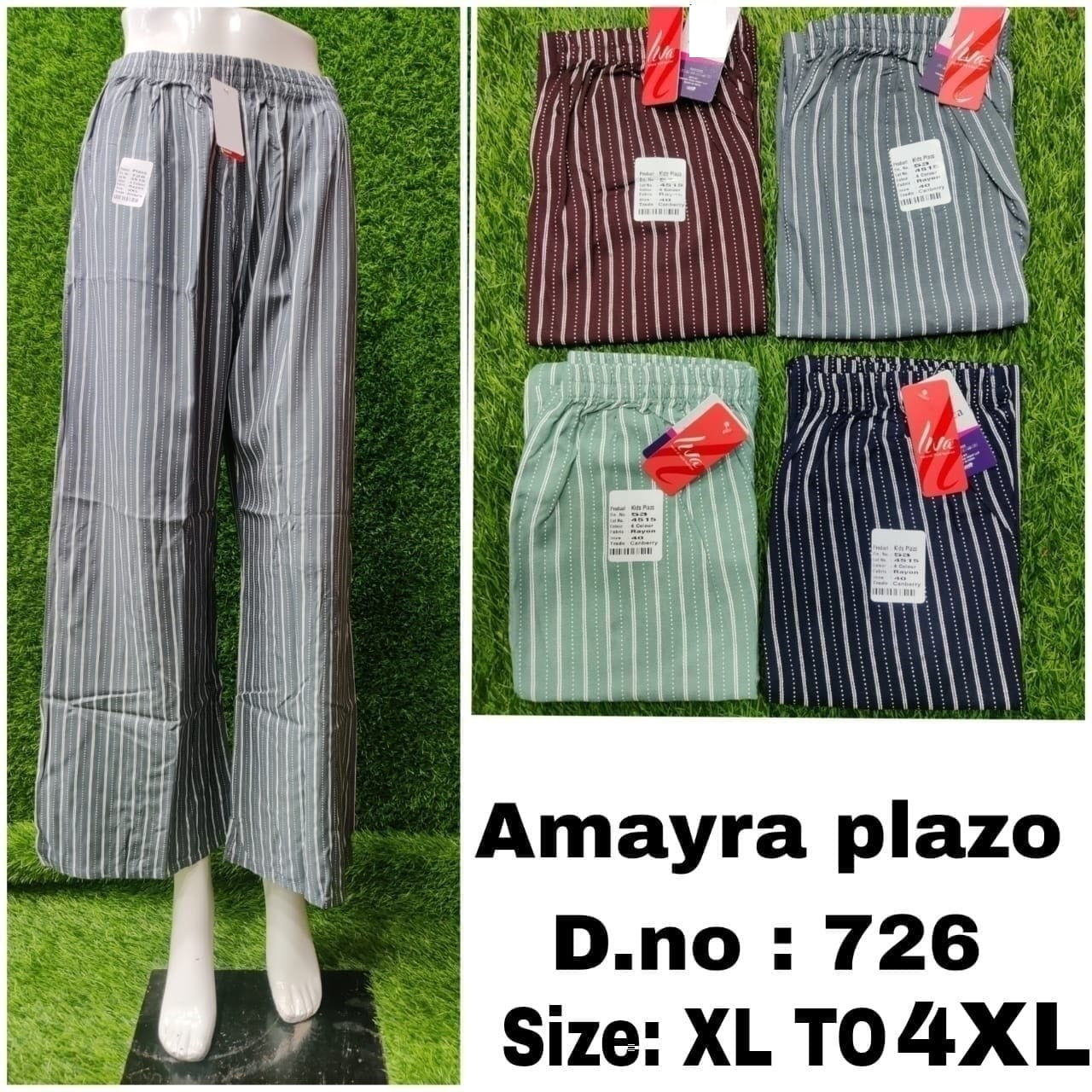 79596-74826 Zoya Rayon Branded Palazzo