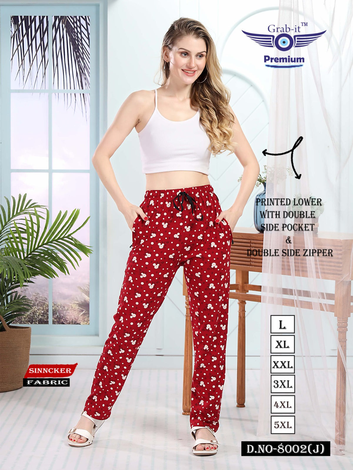8002 J Grab It Sinker Women Night Lower – Kavya Style Plus