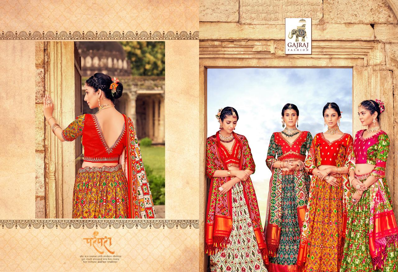 8007-8012 Gajraj Fashion Gaji Silk Lehenga Choli
