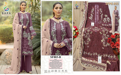 803 Safa Creation Georgette Pakistani Salwar Suits