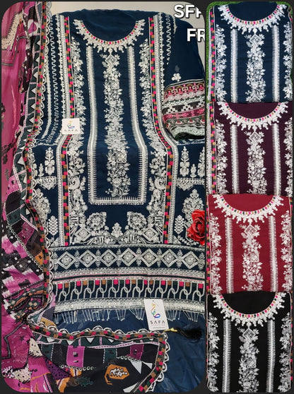 809 Safa Creation Georgette Pakistani Salwar Suits