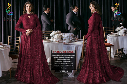 810 Safa Creation Georgette Pakistani Salwar Suits