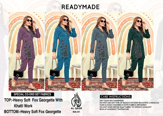 81 Al Qasr Georgette Top Bottom Set