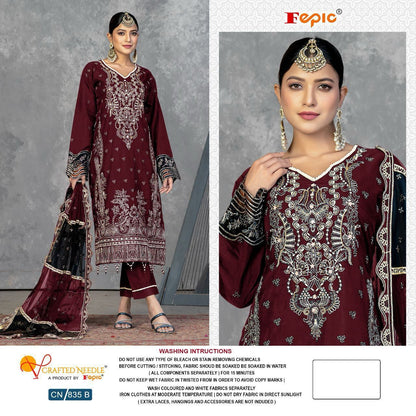 835-Fepic Crafted Needle Organza Pakistani Readymade Suits