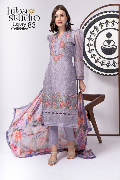 83 Hiba Studio Organza Pakistani Readymade Suits
