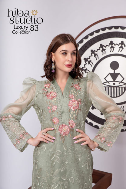 83 Hiba Studio Organza Pakistani Readymade Suits