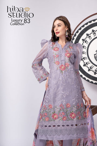 83 Hiba Studio Organza Pakistani Readymade Suits