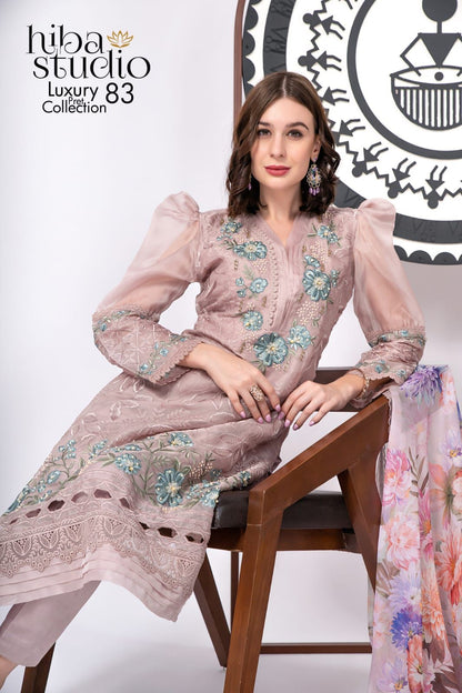 83 Hiba Studio Organza Pakistani Readymade Suits