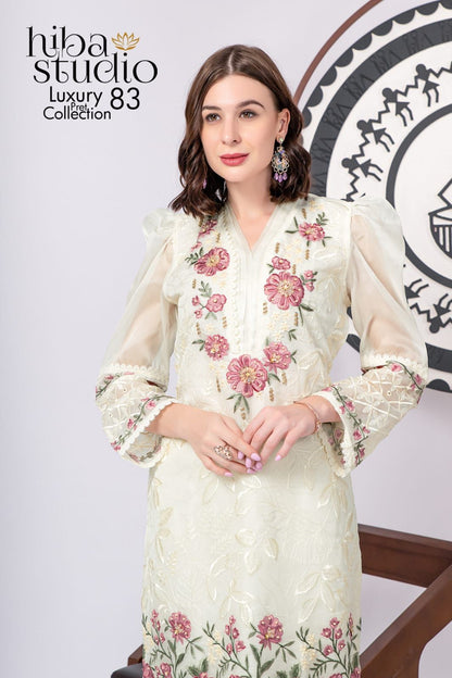 83 Hiba Studio Organza Pakistani Readymade Suits
